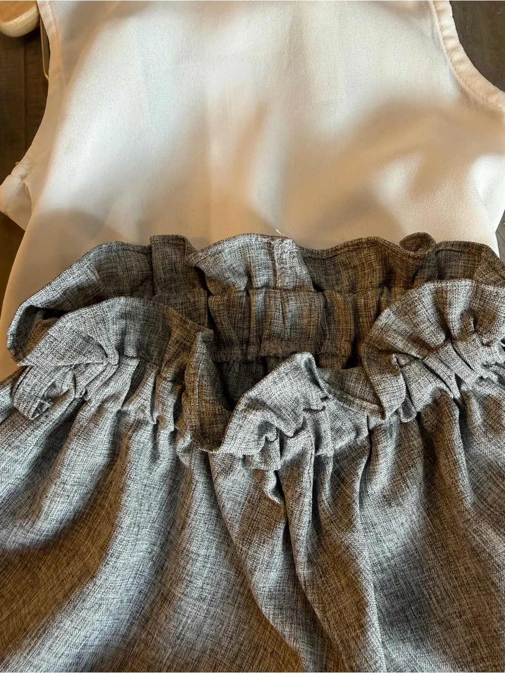 Girls Gray Grey Shorts Set